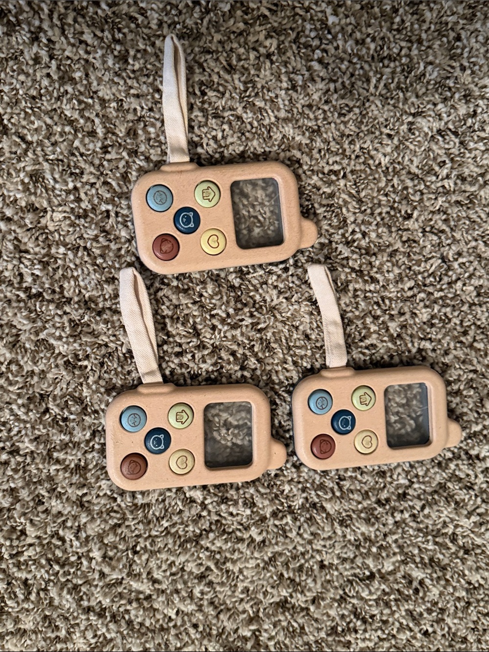 Plan Toys Wooden My First Phone Toy for Toddlers Montessori Baby - Set of Three